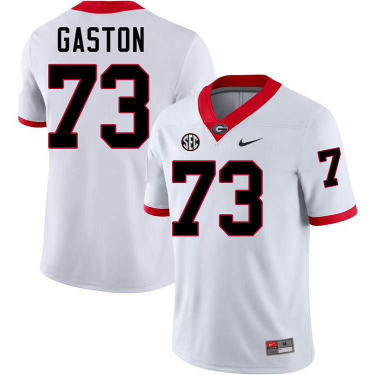 Juan Gaston Georgia Jersey,University Of Georgia Bulldogs Football Jersey,Uniforms,Gears-White